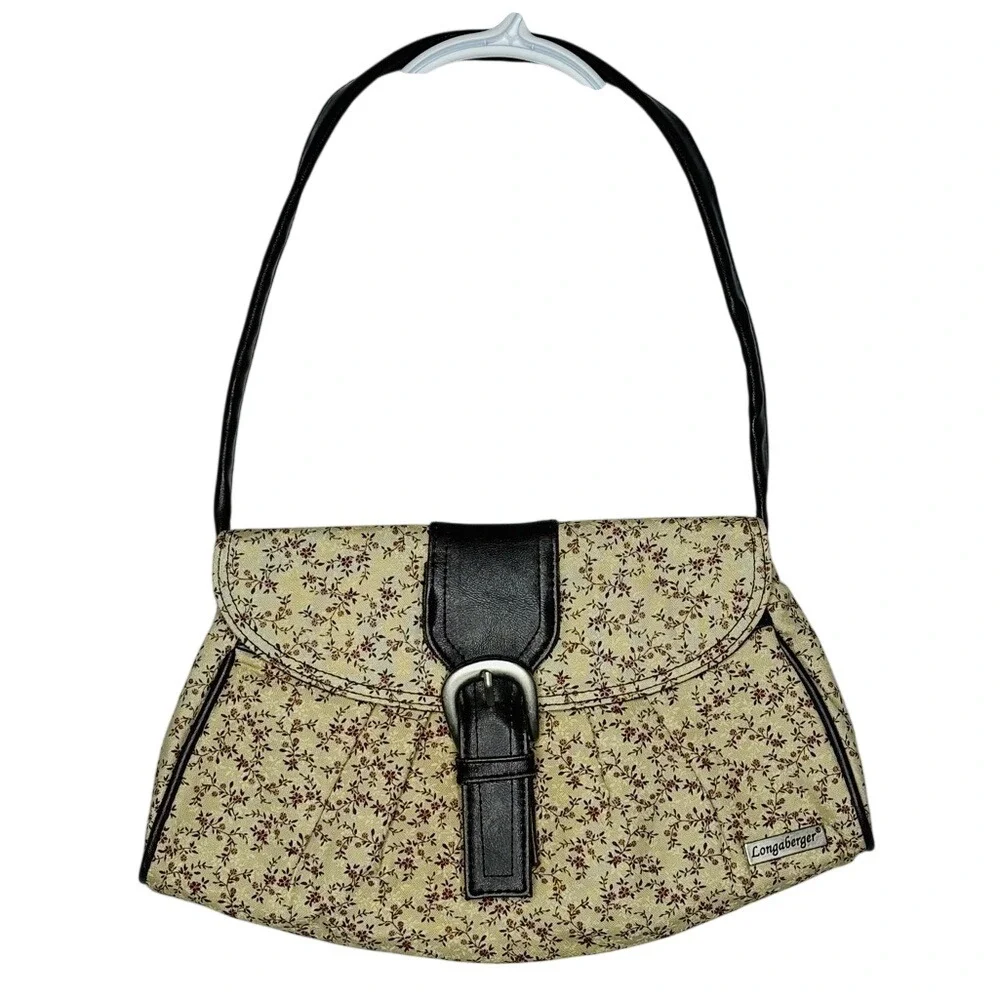 Longaberger Shoulder Bag Homestead Collection Ditsy Floral Y2K Cottage‎ Heritage